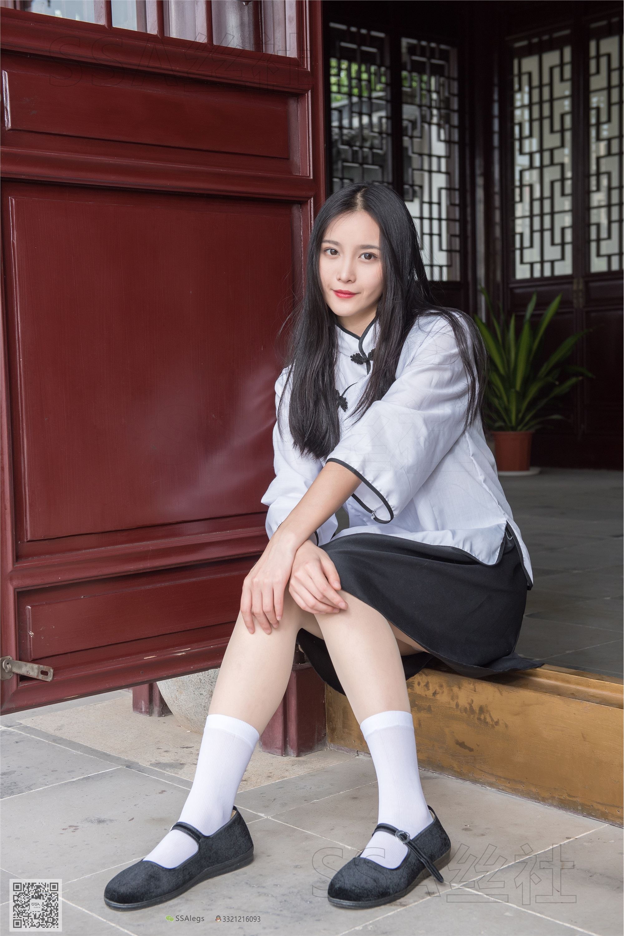 SSA丝社 超清写真 NO.068 君君 民国学妹肉丝白袜